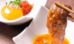 焼きしゃぶ卵だれ